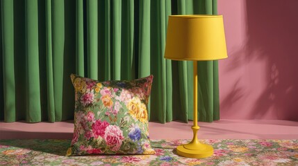 Bright floral decor in a cozy space
