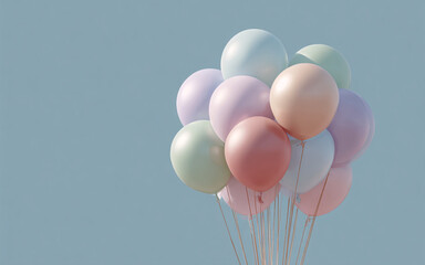 balloons in the sky
