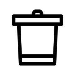 Trash bin icon