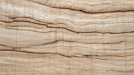 Closeup texture of weathered, aged wood grain with natural lines and cracks