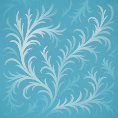 Fototapeta premium 冬の霜模様の背景｜Frost Pattern Winter Background