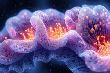 Close-up of a chromosome.