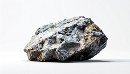 Gray and tan rock, irregular shape, simple backdrop