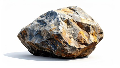 Rough, irregular rock, gray and brown hues