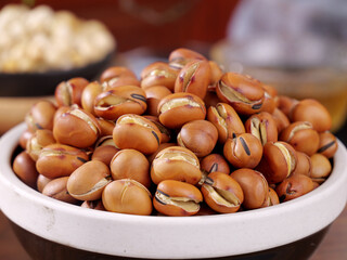 Fresh Broad Beans in Bowl - Healthy Legumes for Cooking