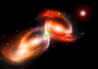 galaxy in a free space.
