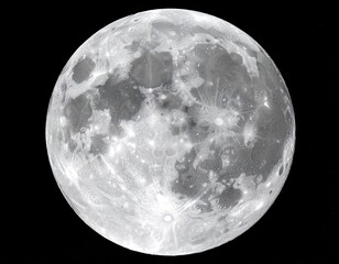Full moon, detailed surface texture (1)