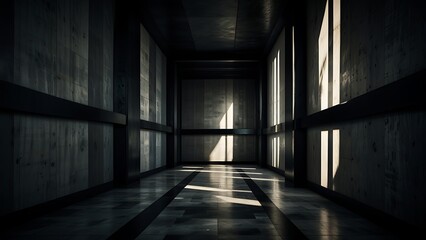 Dramatic Cinematic Light in Abstract Composition