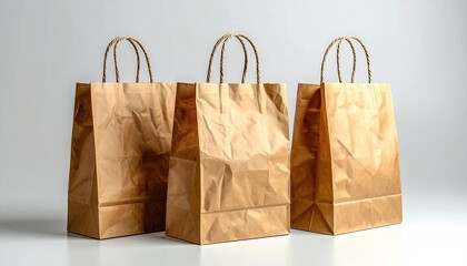 Three brown paper shopping bags (4)