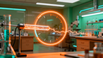Financial Circular Progress Bar Tracking a Trajectory in a Lab