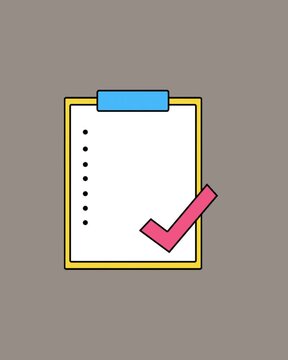 clipboard icon vector illustration