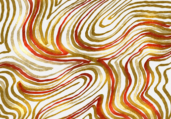 Unique hand drawn abstract swirl art vibrant organic flowing lines texture background design isolated on transparent background Hand Draw