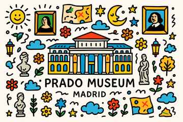 Museum, art, history linear icon set. culture, exhibition, classical symbols collection