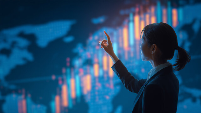 女性が未来の金融に触れる