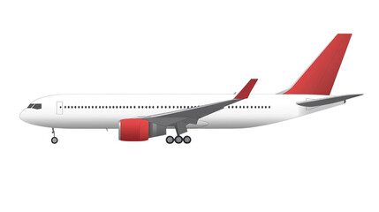 airplane on white background