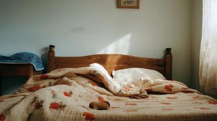 Cozy Vintage Bedroom with Natural Light