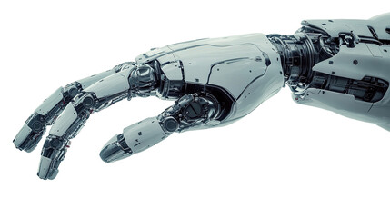 blue screen robot hand