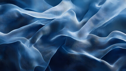 Obraz premium Blue Sheer Fabric Texture