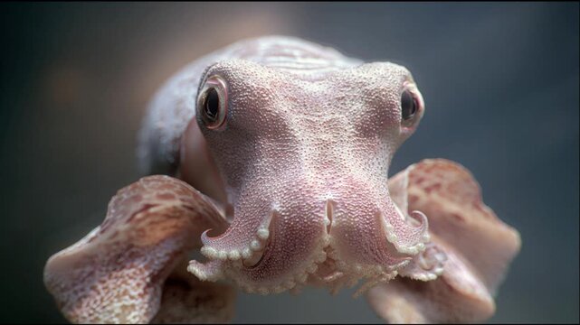 Dumbo Octopus Underwater Close-Up