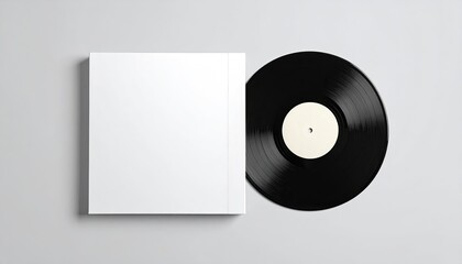 Blank album cover and vinyl record (1)