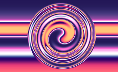Psychedelic abstract swirl backdrop with vibrant pink, orange, purple, and neon tones, futuristic digital background art