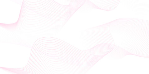 pink wave curve lines banner background design. Abstract soft wave lines dynamic flowing pink light isolated background. Vector Illustration of the pink pattern of lines. Black stripes on white .