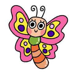 butterfly cartoon illustration