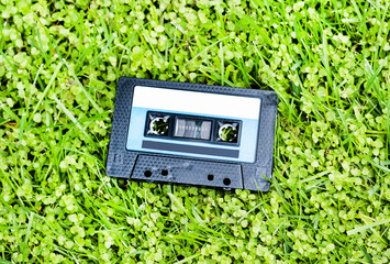 Audio Tape Cassette closeup