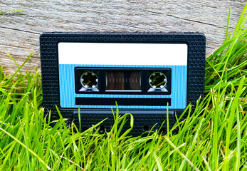 Audio Tape Cassette closeup