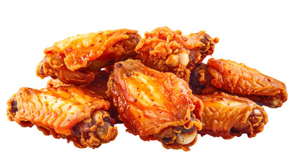 chicken wings isolated on transparent background