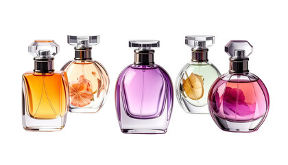 perfume bottle isolated on white