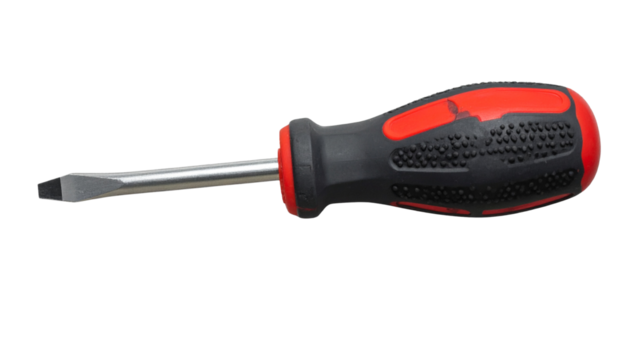 screwdriver on white background