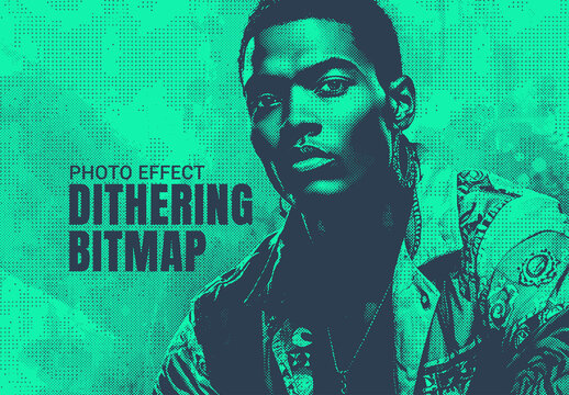 Dithering Bitmap Photo Effect