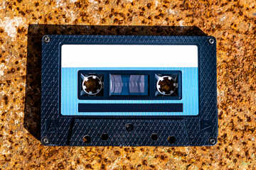 Audio Tape Cassette closeup