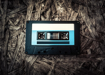 Audio Tape Cassette closeup
