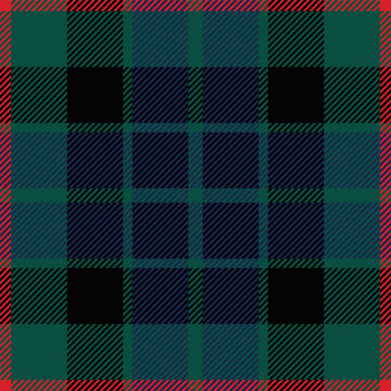Gunn tartan plaid. Scottish pattern fabric swatch close-up. 