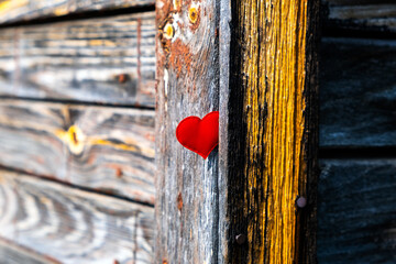 Red Heart Shape closeup