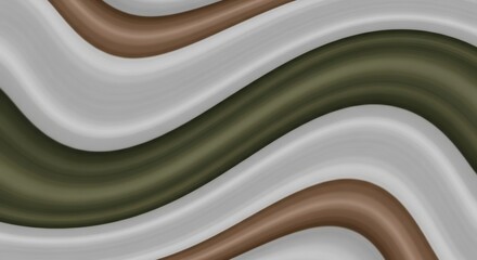 Abstract Fluid Wave Pattern In Earth Tones With Subtle Texture And Depth