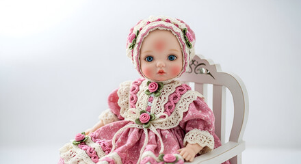 little girl in a pink dress