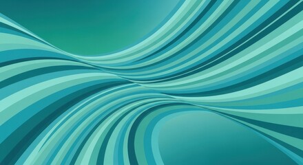 Abstract Waves Of Turquoise And Teal Create A Beautiful Gradient Flowing Design