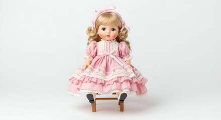 little girl in pink dress