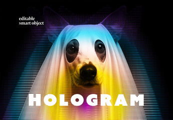 Hologram Photo Effect