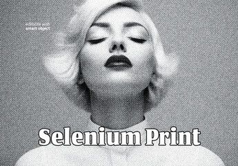 Selenium Tone Print Effect