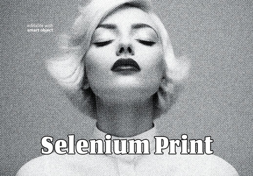 Selenium Tone Print Effect