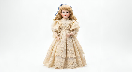 little girl in a blue dress