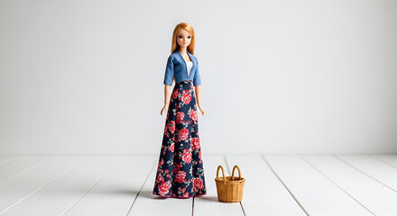 young woman in a dress