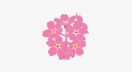 Fototapeta premium Pink flower cluster