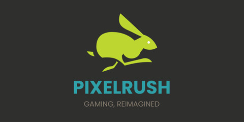 Pixel rush logo
