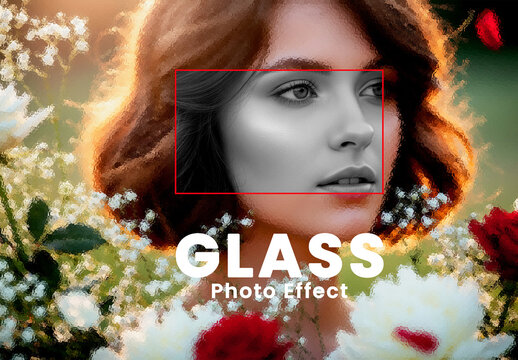 Glass Photo Effect Template