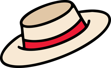 traditional brazilian hat with brim